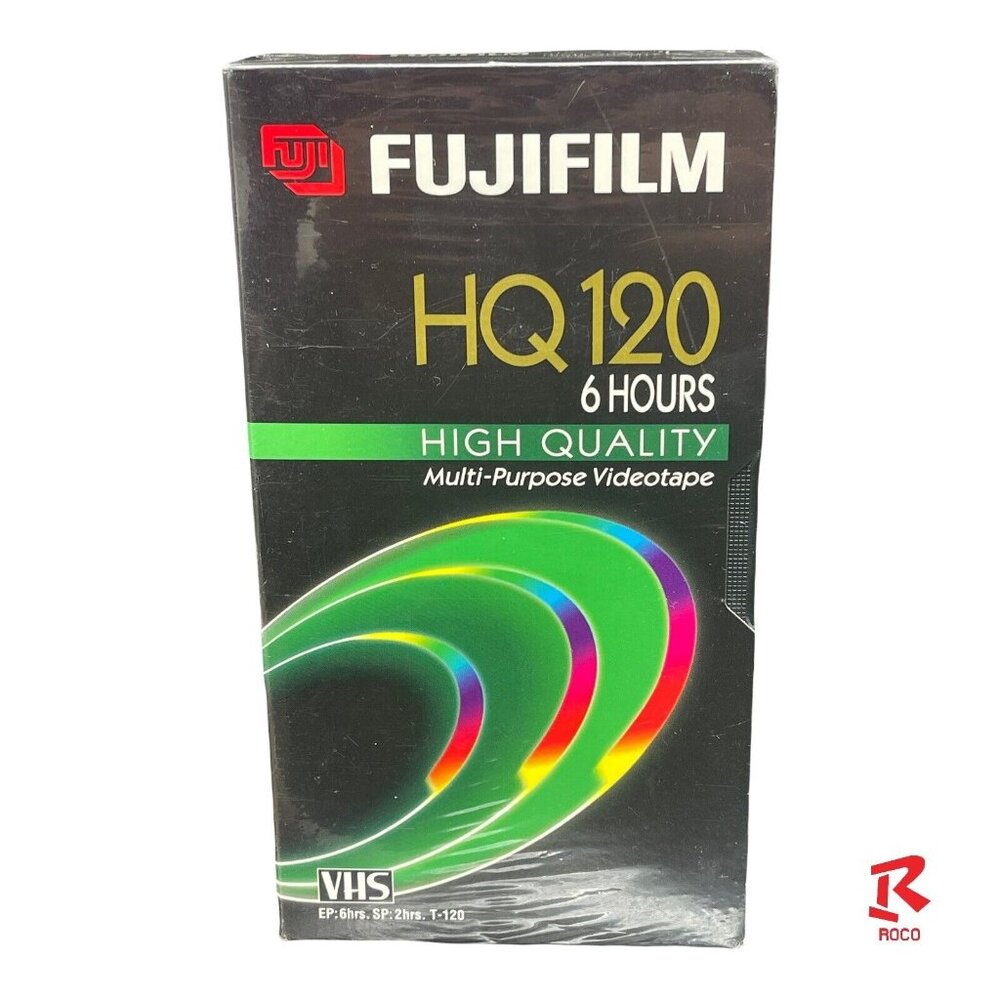 📼Fuji Film VHS Blank Video‎ Tapes 6 hours HQ 120 High Quality📼